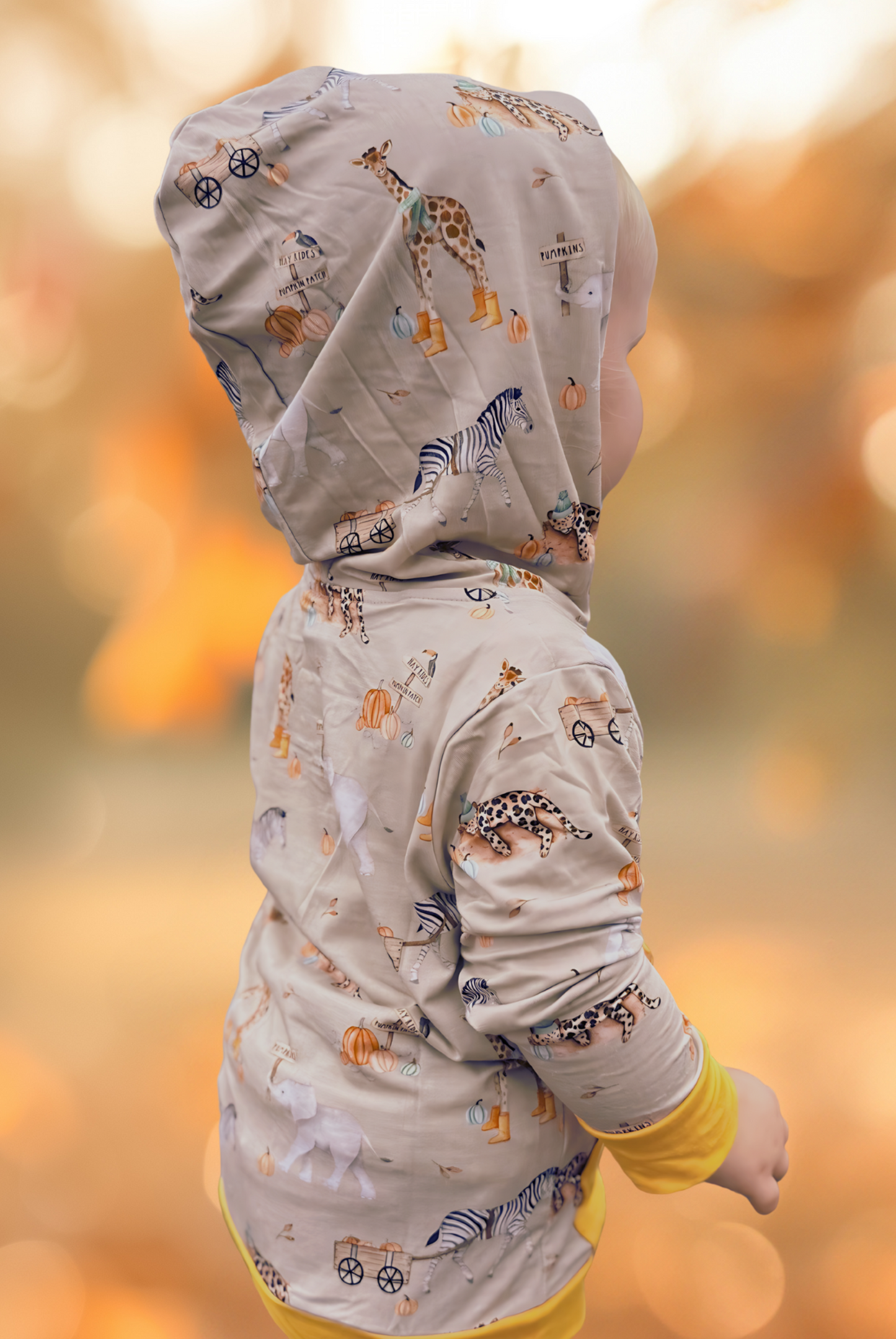 Pocket Hoodie (Pumpkin Safari)