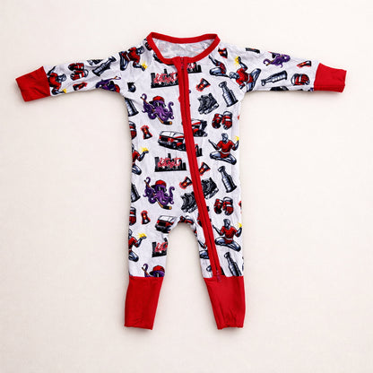 Zippered Romper (Hometown Hat Trick)