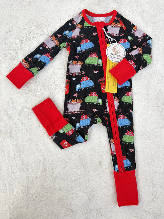 Zippered Romper (Love Stinks)