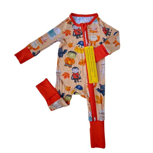 Zippered Romper (Mitten Monsters)